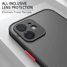 Luxury Shockproof Armor Matte Case For iPhone 11 12 13 Pro Max XR XS X 7 8 Plus SE Mini Silicone Bumper Clear Hard PC Cover