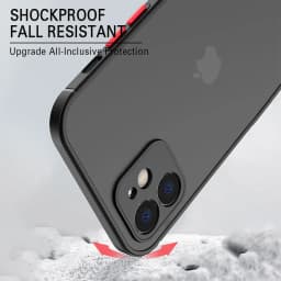 Luxury Shockproof Armor Matte Case For iPhone 11 12 13 Pro Max XR XS X 7 8 Plus SE Mini Silicone Bumper Clear Hard PC Cover