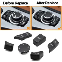 Interior Car CIC IDrive Multi-Media Knob Menu Button Switch For BMW E Series E60 E61 E81 E82 E87 E88 E89 E90 E91 E92 E70 E71 E72