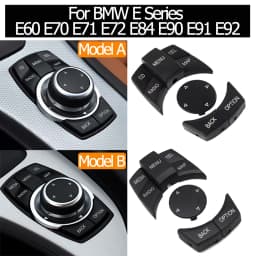 Interior Car CIC IDrive Multi-Media Knob Menu Button Switch For BMW E Series E60 E61 E81 E82 E87 E88 E89 E90 E91 E92 E70 E71 E72