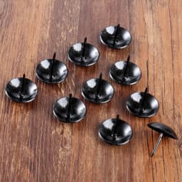 DRELD 20Pcs 25mm Antique Black Upholstery Nail Furniture Fittings Jewelry Wood Box Sofa Decorative Tack Stud Pushpin Doornail