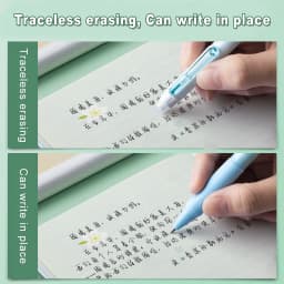 Deli Erasable Pen Set 0.5mm Gel Pen Erase Blue Black Ink Refill for Stationery School Supplies Erasable Ballpoint Pen Kawaii