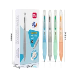 Deli Erasable Pen Set 0.5mm Gel Pen Erase Blue Black Ink Refill for Stationery School Supplies Erasable Ballpoint Pen Kawaii