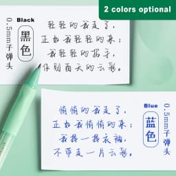 Deli Erasable Pen Set 0.5mm Gel Pen Erase Blue Black Ink Refill for Stationery School Supplies Erasable Ballpoint Pen Kawaii
