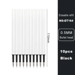 Deli Erasable Pen Set 0.5mm Gel Pen Erase Blue Black Ink Refill for Stationery School Supplies Erasable Ballpoint Pen Kawaii