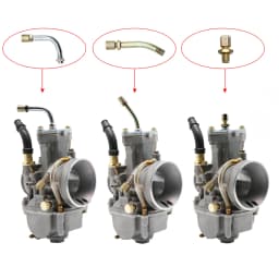 ZS Racing 90-degree Throttle Cable Sdjuster for PHBG Keihin PWK PJ PWM PE Mikuni TM VM Carburetor Throttle Cable Tube