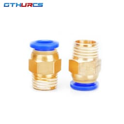 50 pcs Pneumatic Fittings PC Air Quick Connector PC4-M5 PC6-01 PC6 1/8" 1/4" 3/8" 1/2" Male Thread Quick Coupling Brass Fitting