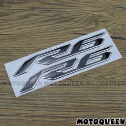 For YZF R6 YZF6000 Stickers Motorcycle 3D Chrome Reflective Decals Tank Pad Shell Body Wind Fairing Pvc