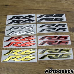 For YZF R6 YZF6000 Stickers Motorcycle 3D Chrome Reflective Decals Tank Pad Shell Body Wind Fairing Pvc