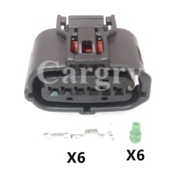 1 Set 6P 90980-12303 6189-1083 AC Assembly Automobile Accelerator Pedal Wire Harness Socket Car Waterproof Plug For Toyota