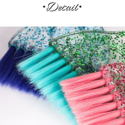Professional Hair Dye Brush Plastic Crystal Hair Coloring Applicator Salon Hairdressing Dye Cream Brush Hair Styling Accessories