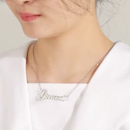 Custom Necklace Name Logo Personalized Pendant Nameplate Gift For Women Men Mother Couple Family Stainless Steel Chain Jewelry