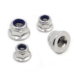 M3 M4 M5 M6 M8 M10 M12 Stainless Steel / Nickel / Galvanized Nylon Lock Flange Nut Insert Lock Nut Self-locking Nylock Locknut