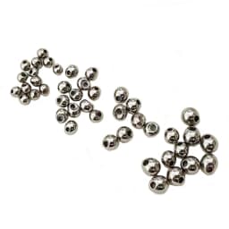 CONTEMPLATOR 20pcs Heavy Jig Off Tungsten Beads Jig Nymphs Fly Tying Materials Silver Tear Drop Shape Jig Bead For Fly Fishing
