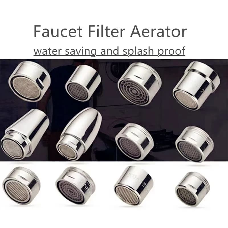 M16 M20 M22 M24 G1/2 G3/4 Faucet Filter Splash Proof Water Aerator Spouts Kitchen Bathroom Basin Faucet Filter Nozzle Bubbler
