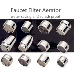 M16 M20 M22 M24 G1/2 G3/4 Faucet Filter Splash Proof Water Aerator Spouts Kitchen Bathroom Basin Faucet Filter Nozzle Bubbler