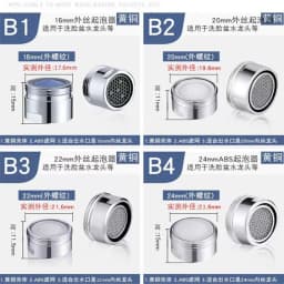 M16 M20 M22 M24 G1/2 G3/4 Faucet Filter Splash Proof Water Aerator Spouts Kitchen Bathroom Basin Faucet Filter Nozzle Bubbler