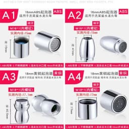 M16 M20 M22 M24 G1/2 G3/4 Faucet Filter Splash Proof Water Aerator Spouts Kitchen Bathroom Basin Faucet Filter Nozzle Bubbler