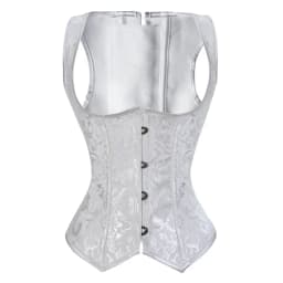 Underbust Corset Plus Size Waist Trainer Steampunk Corset with Straps Gothic Corset Underbust Lace Up Back Stripe
