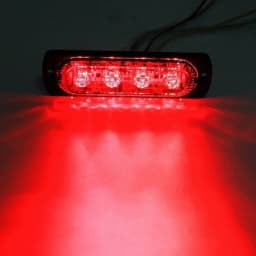 4LED Off-road Car Trailer Trucks Safety Urgent Working Fog Red Light Lamp DC 12V 12W LED Urgent Light Fast Heat Dissipation