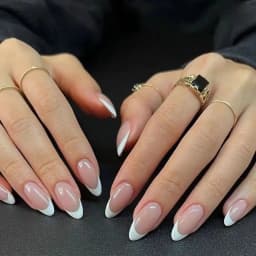 24pcs/Box Fresh Floral Almond False Nails Press On Nails Detachable Fake Nail Tip Purple with Design Manicure Patches