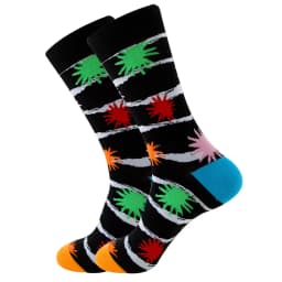 Men Happy Colorful Striped Women Socks Quality Plaid Diamond Pattern Argyle Geometric Harajuku Combed Cotton Sock Christmas Gift
