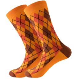 Men Happy Colorful Striped Women Socks Quality Plaid Diamond Pattern Argyle Geometric Harajuku Combed Cotton Sock Christmas Gift