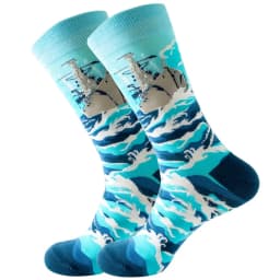 Men Happy Colorful Striped Women Socks Quality Plaid Diamond Pattern Argyle Geometric Harajuku Combed Cotton Sock Christmas Gift