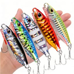 10Pcs Long Cast Metal Bait Spinner Spoon Sea Fishing Lures Jigs Trout Fishing Hard Baits Tackle Pesca Jigs Fish Jigging Set Bait