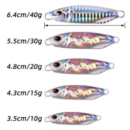 10Pcs Long Cast Metal Bait Spinner Spoon Sea Fishing Lures Jigs Trout Fishing Hard Baits Tackle Pesca Jigs Fish Jigging Set Bait
