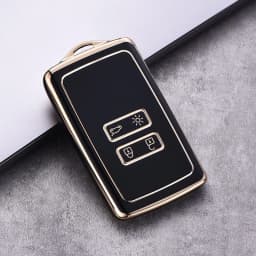 For Renault Kadjar Megane Koleos QM5 QM6 TPU Car Remote Key Cover Case Key Shell Holder Bag Fob Keychain Protector Accesories