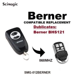 BERNER BHS110 BHS121 BHS130 BHS140 BHS153 BHS211 BHS221 Garage Door Remote Control 868MHz Berner Gate Opener