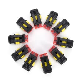 10 Sets Kit 2 Pin Way AMP Super Seal Waterproof Electrical Wire Connector Plug