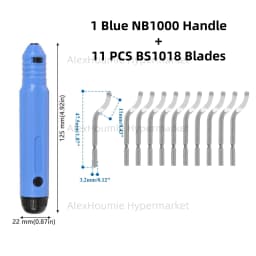 Burr Cutter Trimming knife Scraper Deburring Tool NB1100 Router Bit Rotary Deburr BS1010 Blades Remover For Wood Plastic
