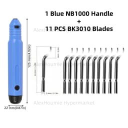 Burr Cutter Trimming knife Scraper Deburring Tool NB1100 Router Bit Rotary Deburr BS1010 Blades Remover For Wood Plastic