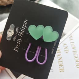 2pcs Fluorescence Color Elastic Hair Bands for Kids Star Floral Heart Hair Rope Hair Tie for Baby Girl Headwear Hair Accessories