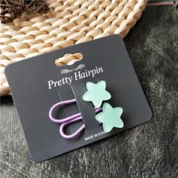 2pcs Fluorescence Color Elastic Hair Bands for Kids Star Floral Heart Hair Rope Hair Tie for Baby Girl Headwear Hair Accessories