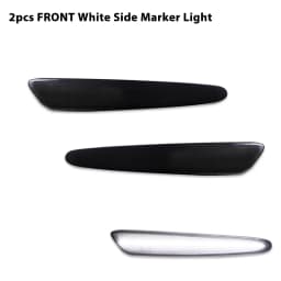For Chevrolet Chevy Corvette C6 2005-2013 Full LED Side Marker Light Front Rear Amber Red Auto Turn Signal Lamp 12V