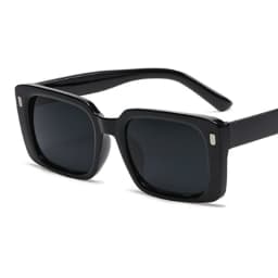 Vintage Rivet Square Sunglasses Woman Brand Designer Personality Sun Glasses Female Fashion Orange Retro Oculos De Sol