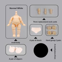 New YMY 5.7CM Small Ob11 Body Bjd Doll head Joint MINI Obitsu Body Movable Doll Accessories suitable For YMY Head GSC Clay Head