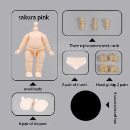 New YMY 5.7CM Small Ob11 Body Bjd Doll head Joint MINI Obitsu Body Movable Doll Accessories suitable For YMY Head GSC Clay Head