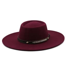 British Style Felt Fedoras Hats for Women9.5CM Wide Brim Men Formal Luxury Jazz Caps Bowler Wedding Dress Hat Chapeau Femme