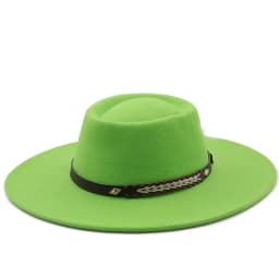 British Style Felt Fedoras Hats for Women9.5CM Wide Brim Men Formal Luxury Jazz Caps Bowler Wedding Dress Hat Chapeau Femme