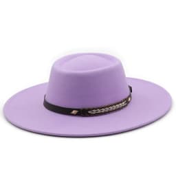 British Style Felt Fedoras Hats for Women9.5CM Wide Brim Men Formal Luxury Jazz Caps Bowler Wedding Dress Hat Chapeau Femme