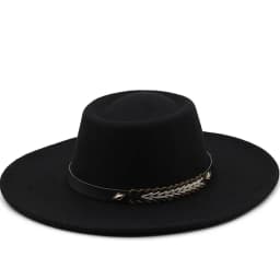 British Style Felt Fedoras Hats for Women9.5CM Wide Brim Men Formal Luxury Jazz Caps Bowler Wedding Dress Hat Chapeau Femme