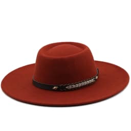 British Style Felt Fedoras Hats for Women9.5CM Wide Brim Men Formal Luxury Jazz Caps Bowler Wedding Dress Hat Chapeau Femme