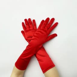 38CM Satin High Elasticity Solid Women Halloween Cosplay Stage Performance Etiquette Gloves Sun Protection Sunscreen Fashion