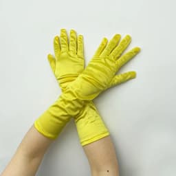 38CM Satin High Elasticity Solid Women Halloween Cosplay Stage Performance Etiquette Gloves Sun Protection Sunscreen Fashion