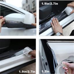 Transparent Stickers Car Door Protector Anti Scratch  Nano Tape Auto Trunk Sill Scuff Protector Film Door Edge Protective