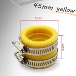 33/35/40/45mm Carburetor Adapter Interface Inlet Pipe Intake For Koso KSR OKO Keihin PWK Maikuni 21 24 26 28 30 32 34mm PE TM PZ